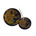 Round Wooden Incense Burner (4 in.) - Dragon