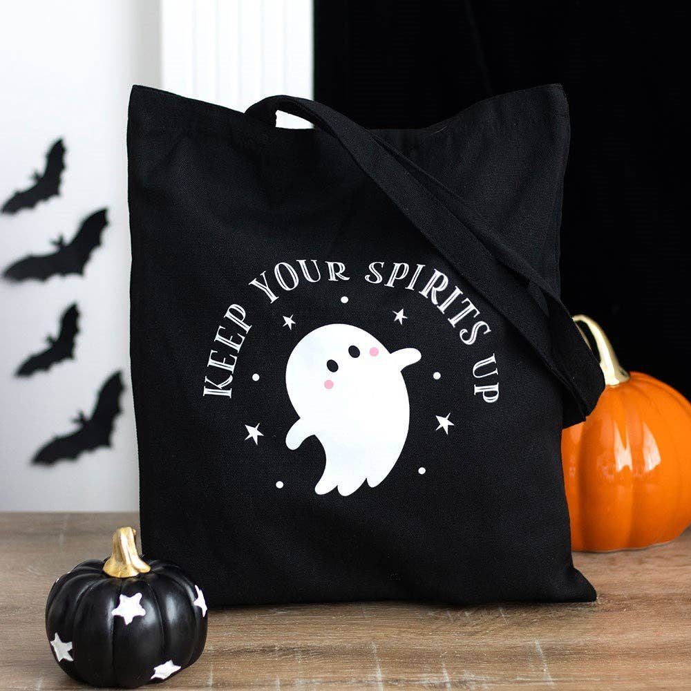Keep Your Spirits Up Halloween Ghost Tote Bag