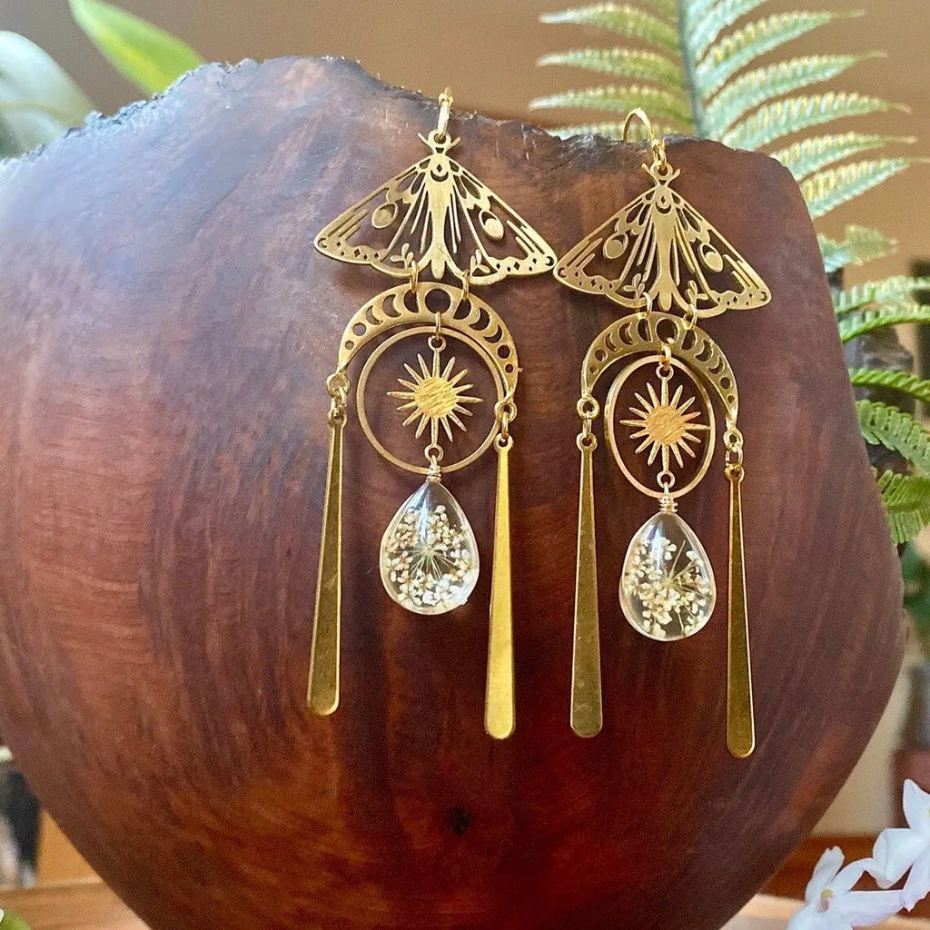 Assorted Moth & Butterfly Dangle Earrings