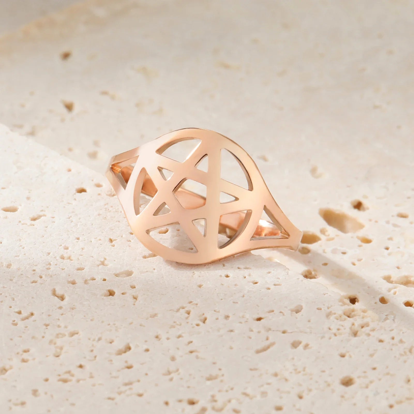Pentacle Stainless Steel Rings