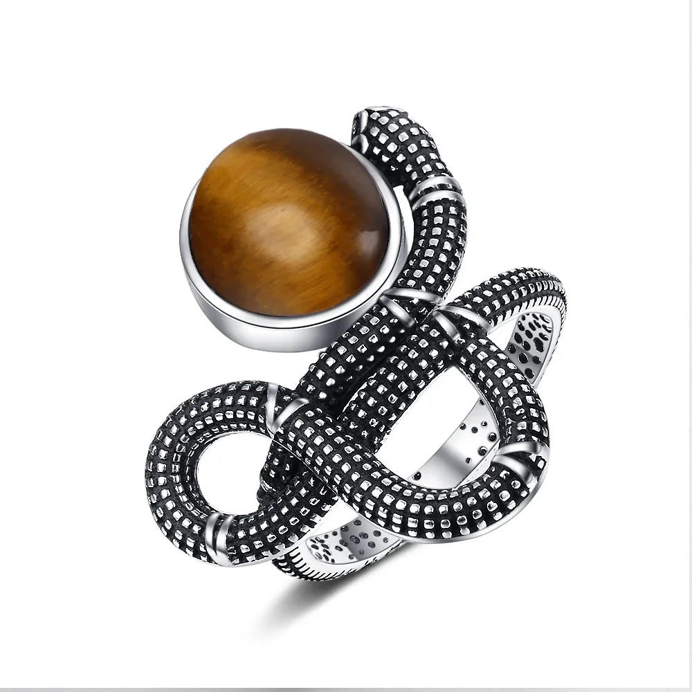 Crystal Snake Rings