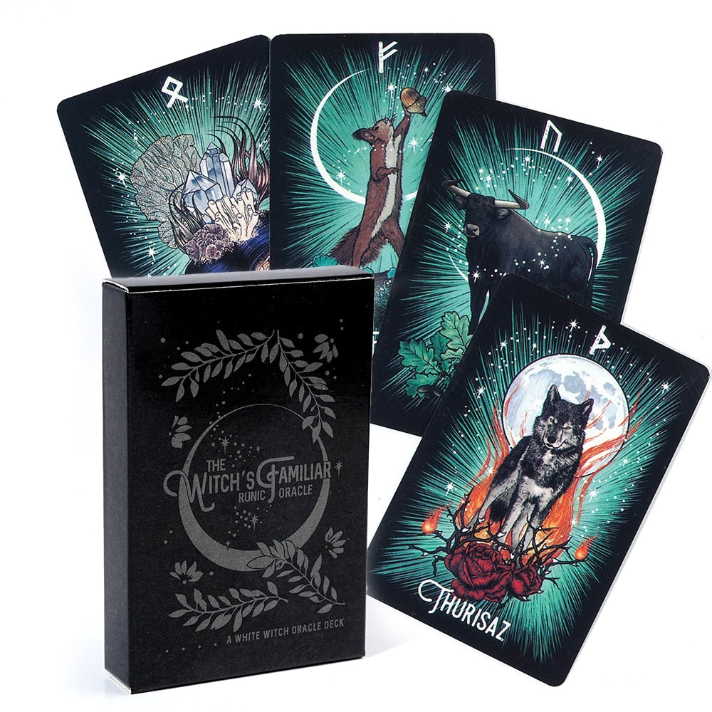 The Witch's Familiar Runic Oracle Cards